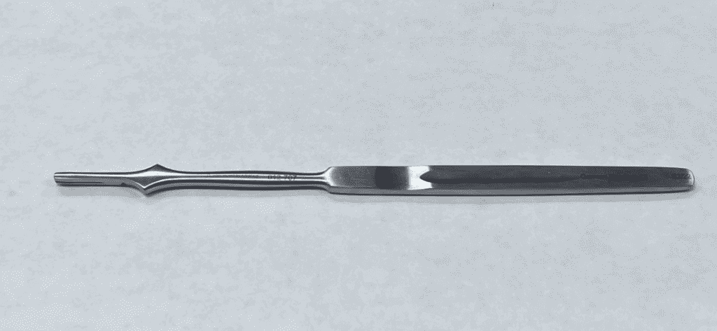 Knife Handle Number 7 on a White Background