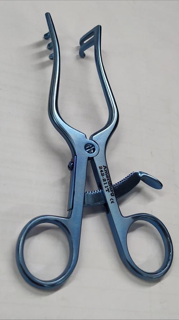 A pair of blue TITANIUM WEITLANER on a white surface.