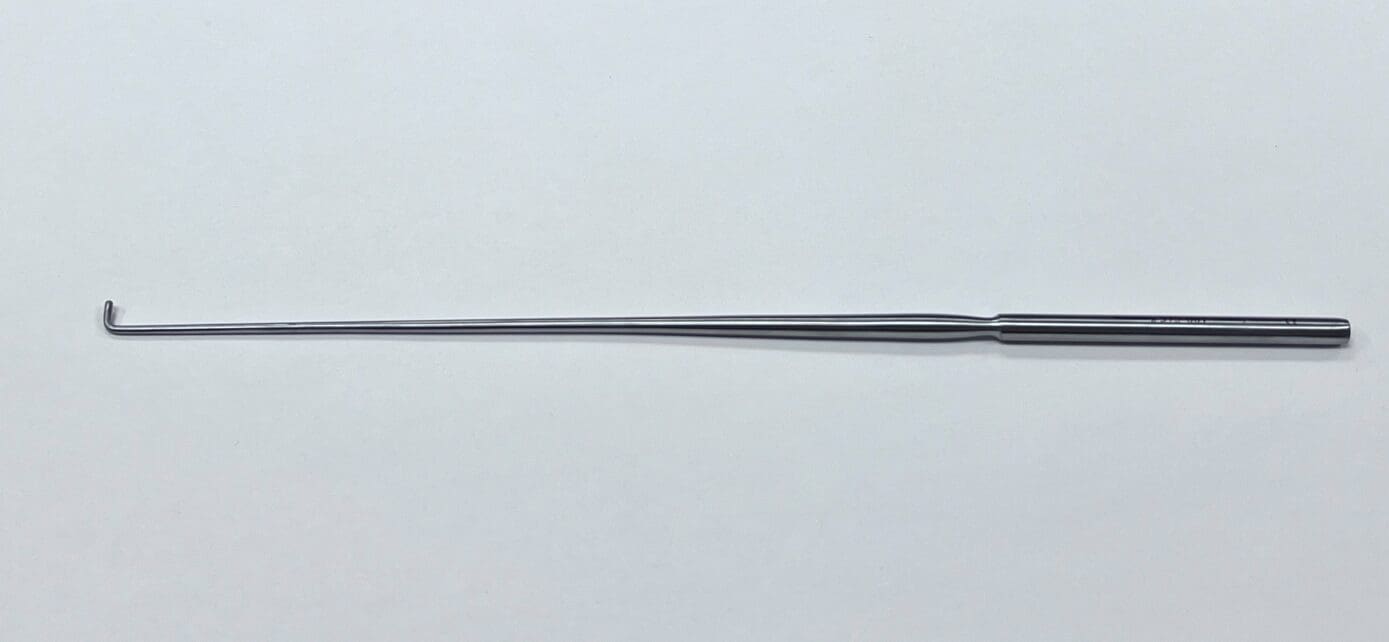 A DANDY NERVE HOOK on a white surface.