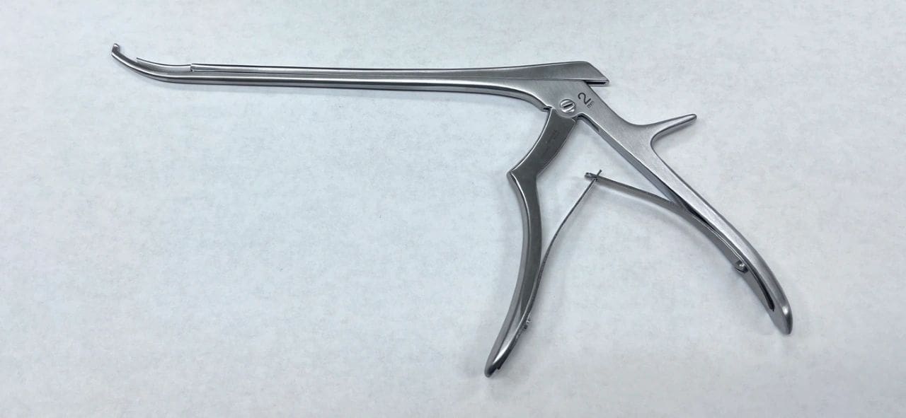 KERRISON RONGEUR CURVED UP 2MM