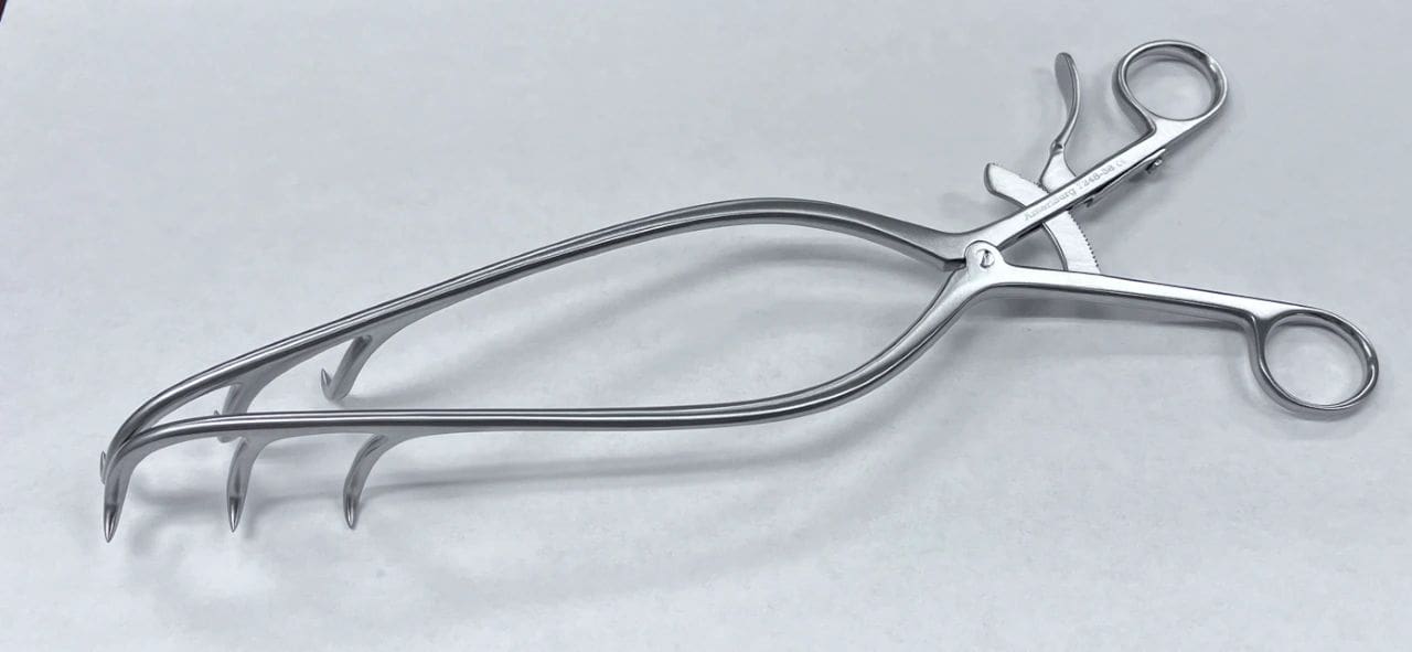 Viper Scoliosis RETRACTORactor 8", Sharp Prongs, 40mm prong depth