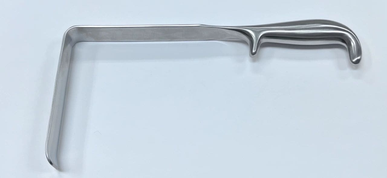 MODIFIED DOYEN RETRACTOR CONTOURED BLADE 1" X 5" SLIGHTLY CURVED DOWN