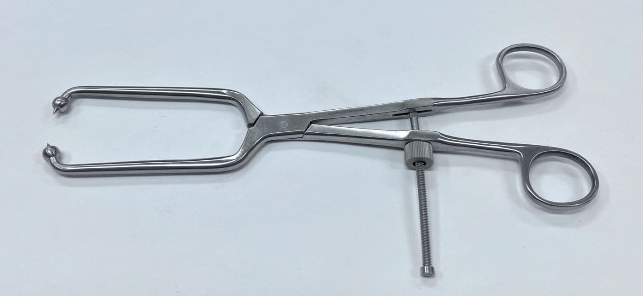 PELVIC REDUCTION FORCEP SHORT BALL TIP 9 7/8"