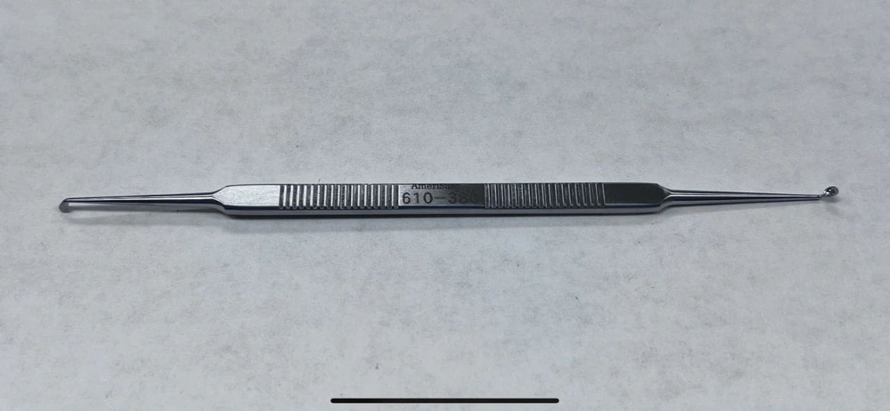 HOUSE STAPES CURETTE 2MM AND 2.5MM CUPS 6"