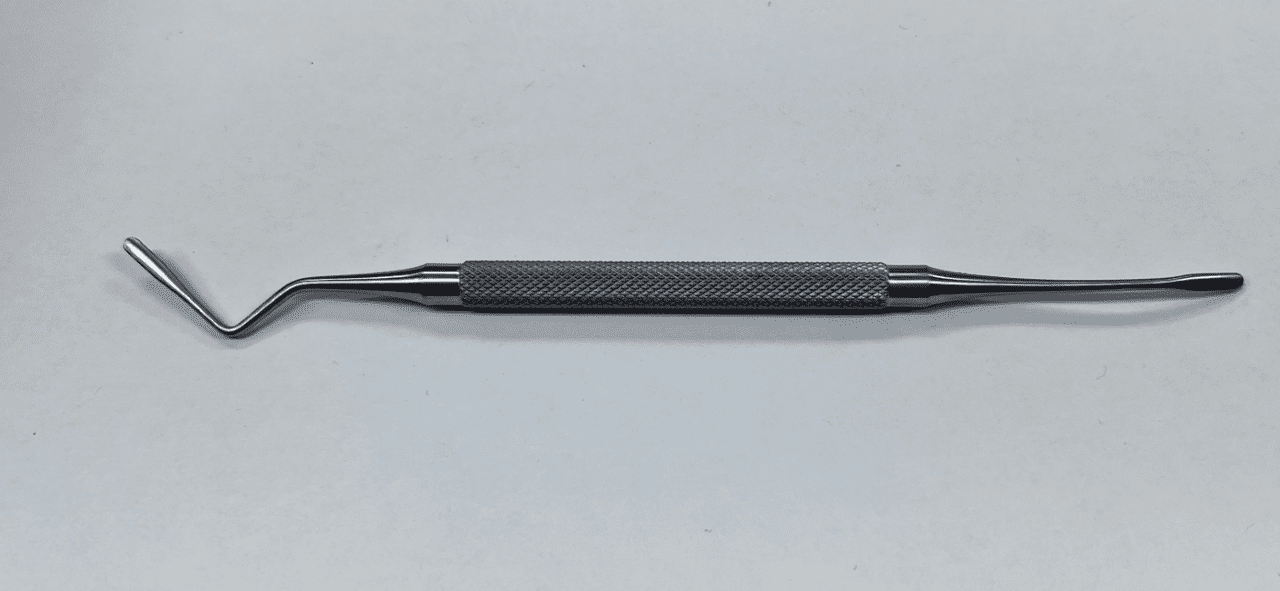 A Meals tenolysis knife with white background