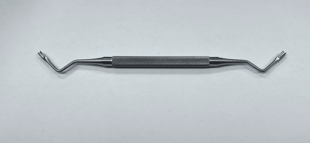 A new shape Meals tenolysis knife with white background