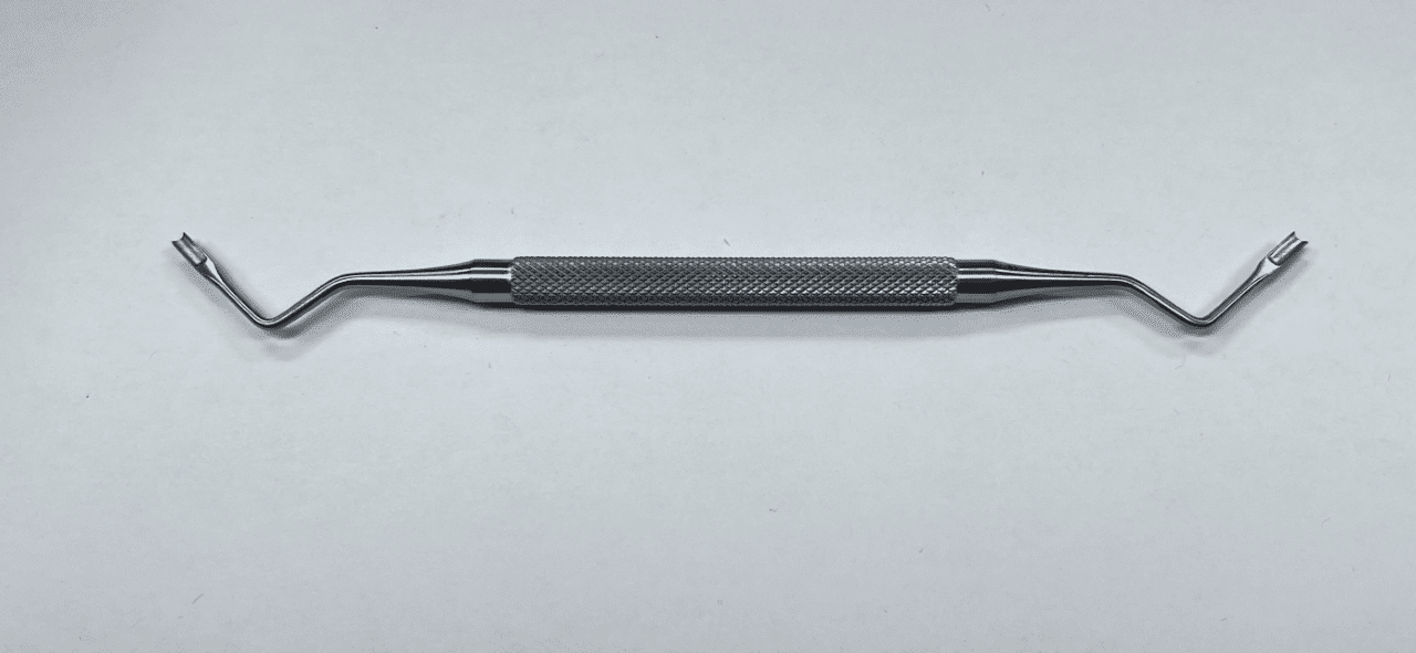 A new shape Meals tenolysis knife with white background