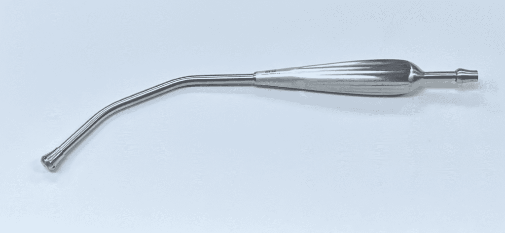 Yankauer Suction Tube on a White Background