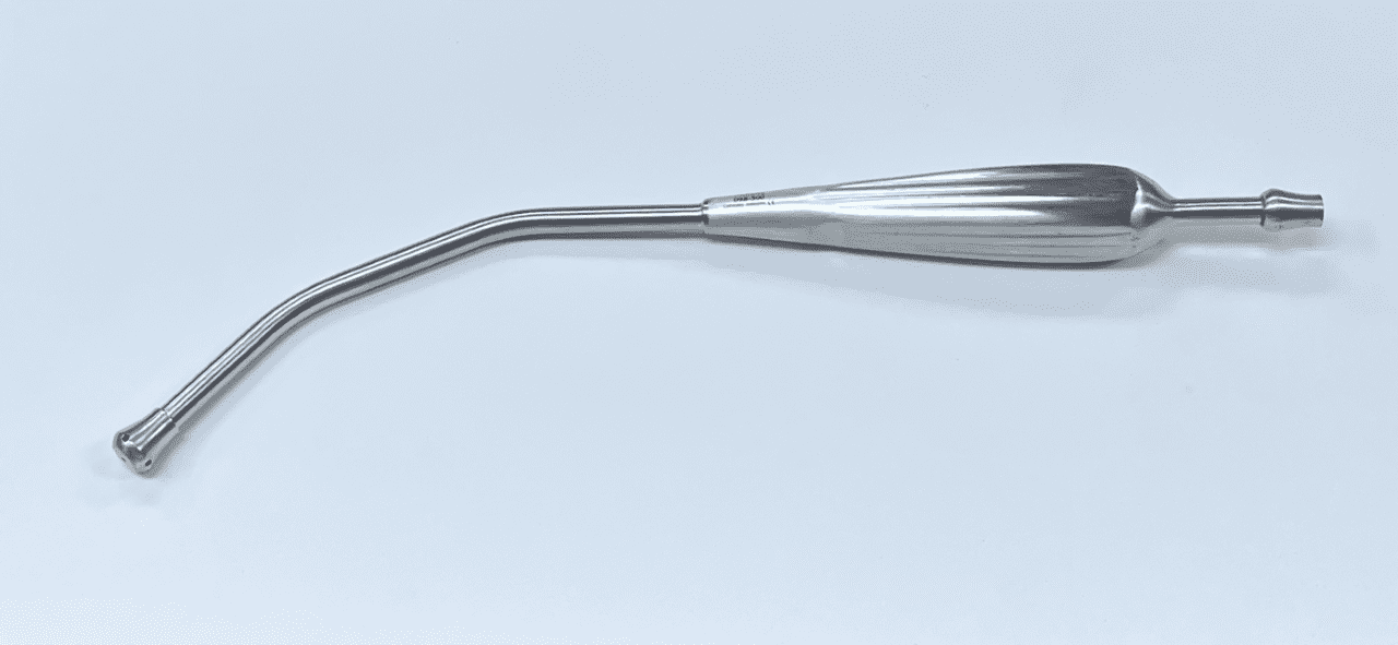 Yankauer Suction Tube on a White Background
