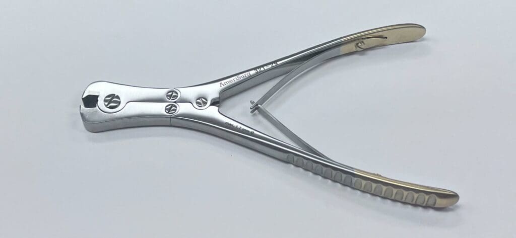 A TC FLUSH WIRE CUTTER with a needle.