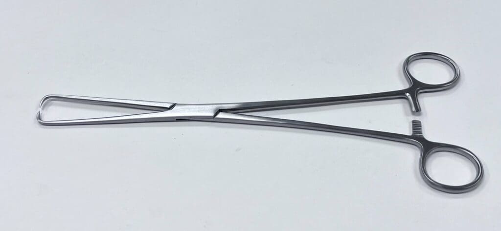 Braun Tenaculum on a White Background