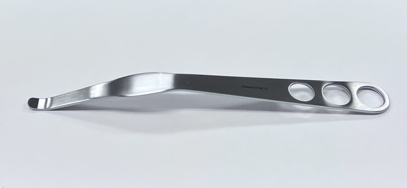 A HOHMANN RETRACTOR, 24MM on a white surface.